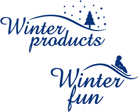 Winter product logos