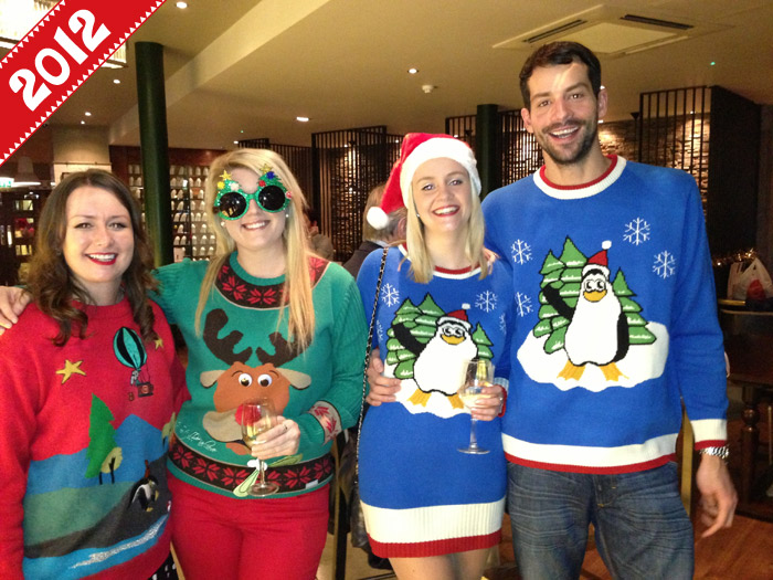 2012 Christmas Pub Crawl group photograph