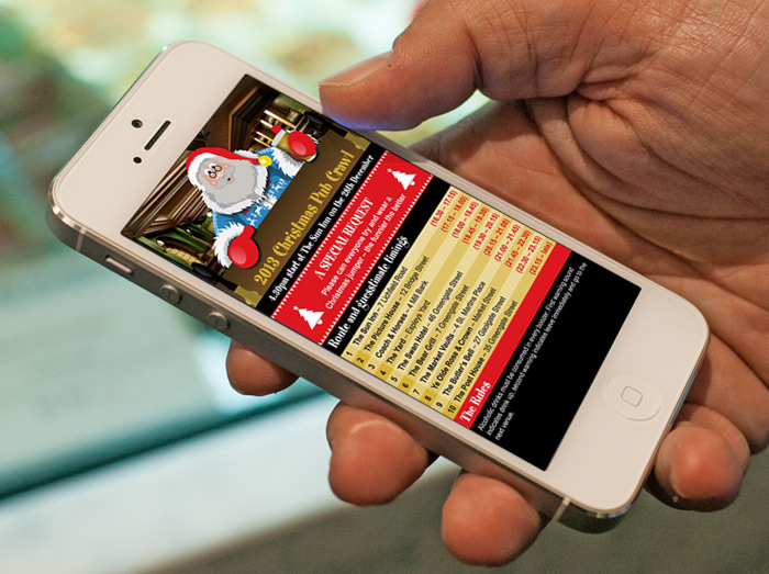2013 Christmas Pub Crawl website