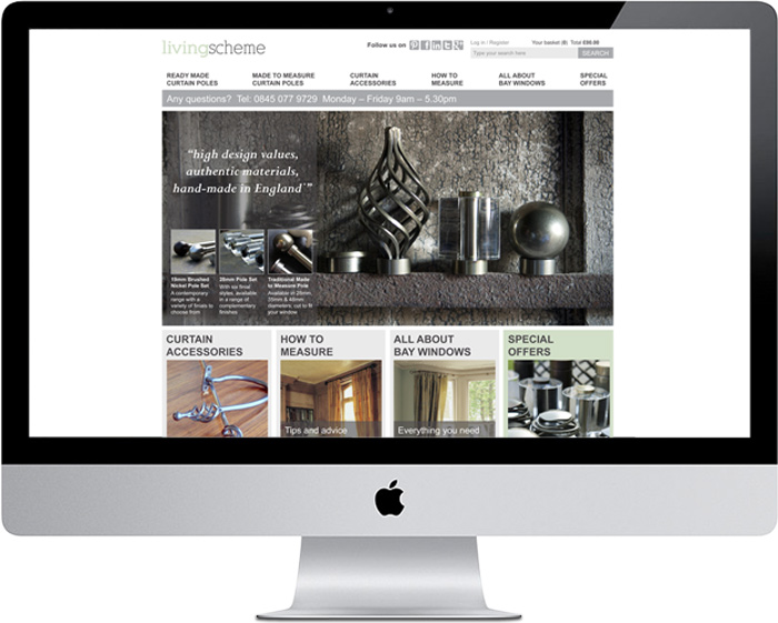 Living Scheme e-commerce website