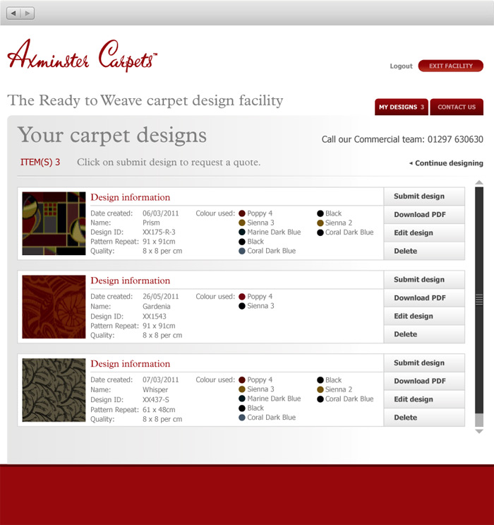 Axminster Carpets Design Facility