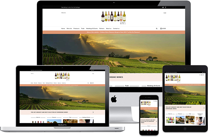 Dordogne Wines website