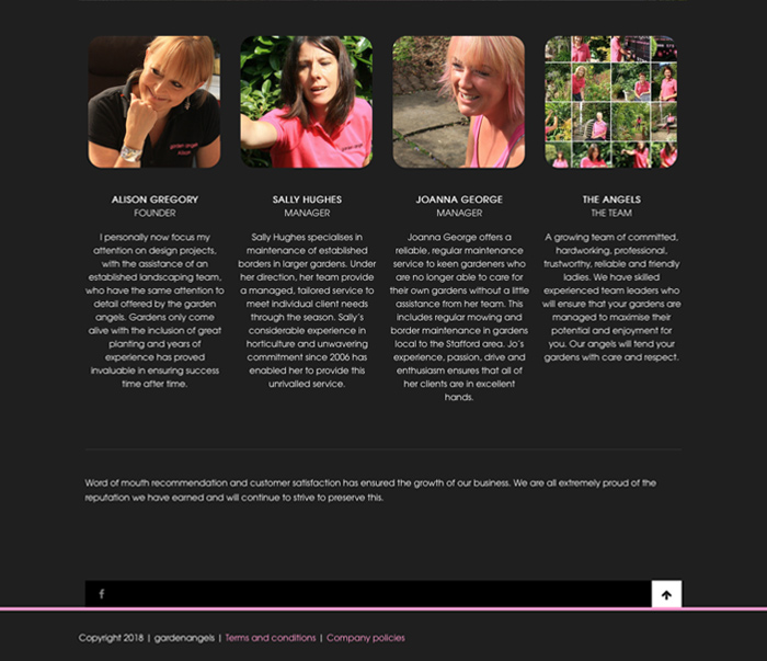 Garden Angels team page